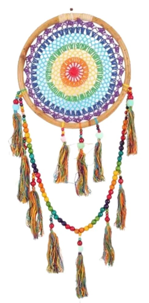 Dromenvanger Bamboe Rainbow Gehaakt - Regenboog  - 32cm