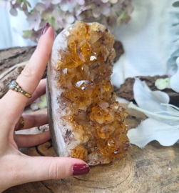 Citrien (verhit) ruw cut base