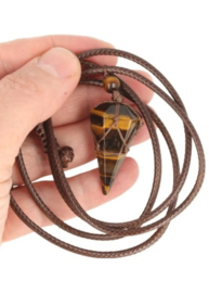 Tijgeroog ketting mannen cone