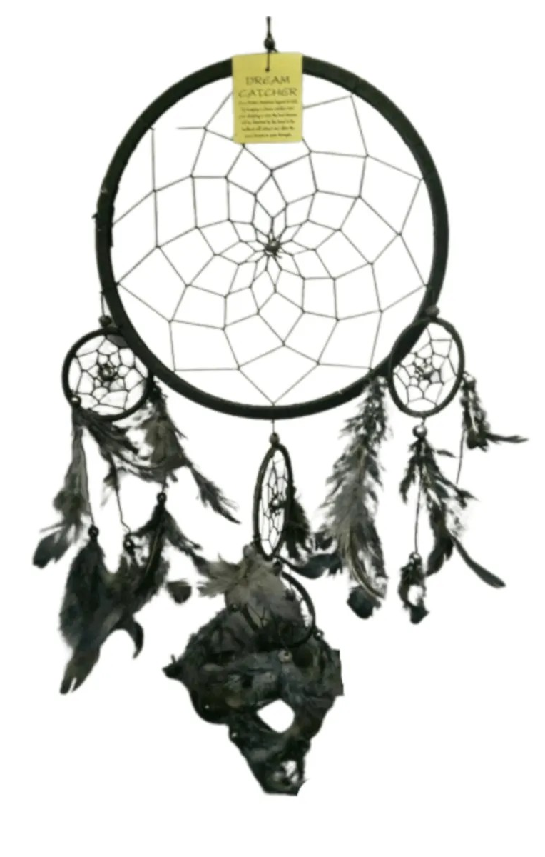 Dromenvanger veren 42cm Zwart