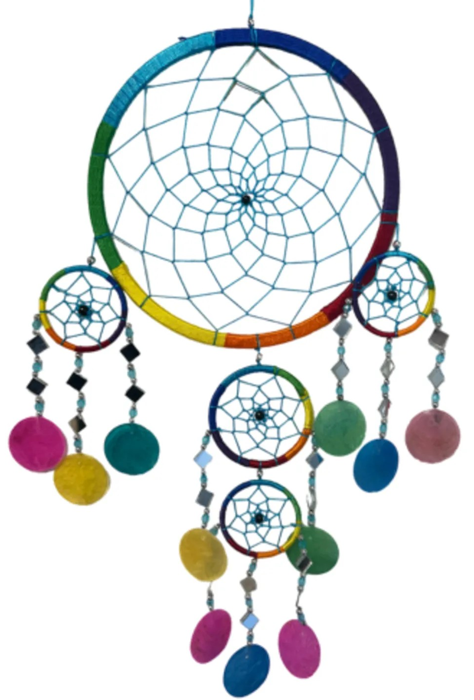 Dromenvanger spiegel-schelp 22 cm - Rainbow