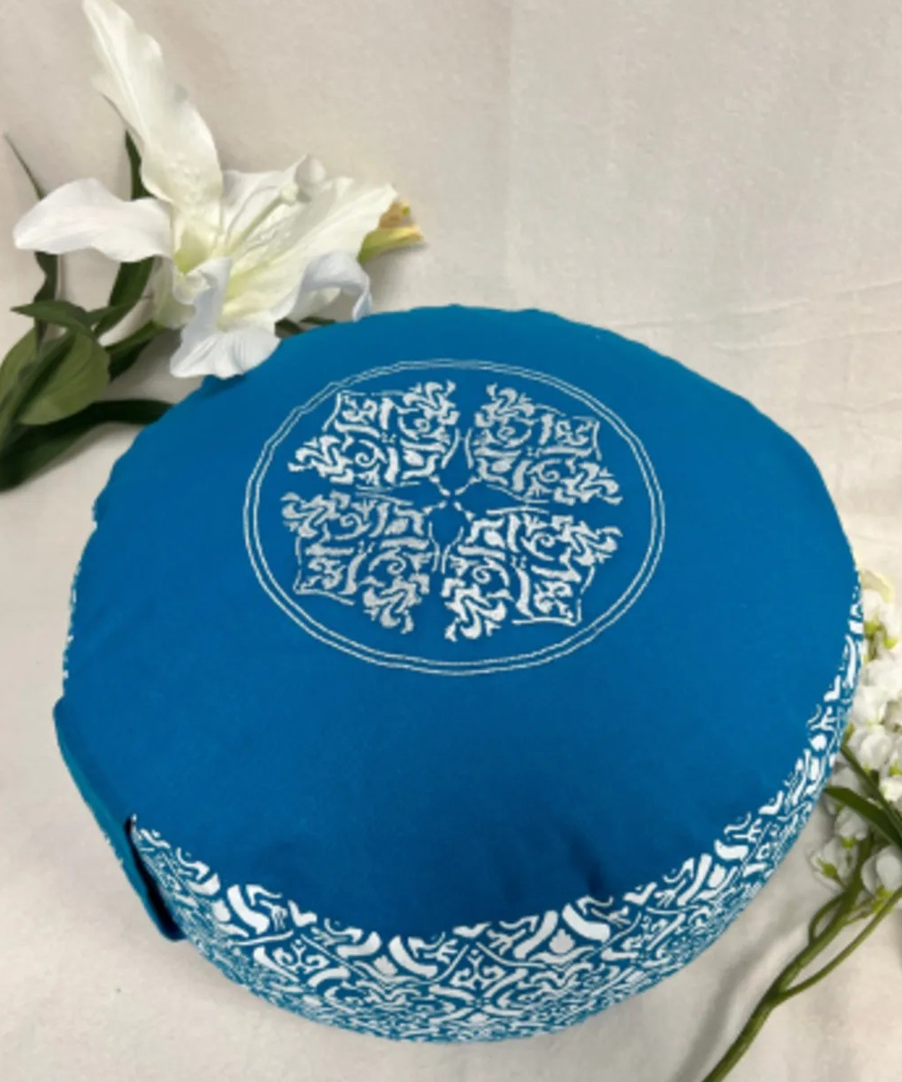 Meditatie kussen Design Turquoise XL