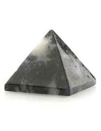 Agaat mos edelsteen piramide 25 mm