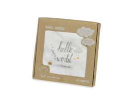 ROMPER - HELLO WORLD - 100% FAIR  maten 74/80