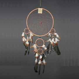 Dream Catcher bruin leer Ø 26cm