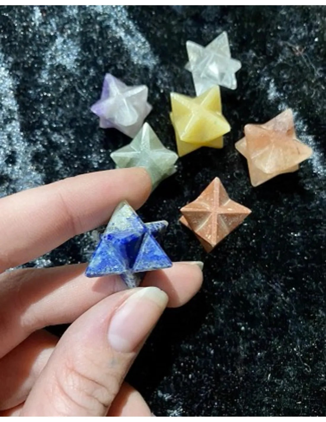 Chakra merkabah set in houten doosje