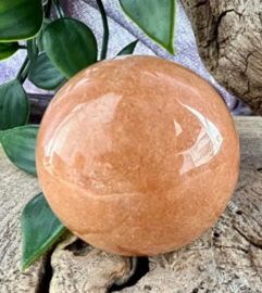 Aventurijn oranje edelsteen bol 40 mm