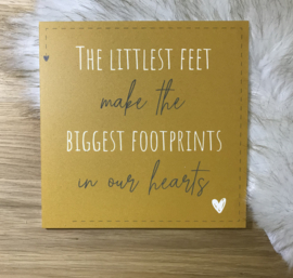 Bordje okergeel The Littlest Feet