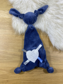 Tutpopje blauw wit