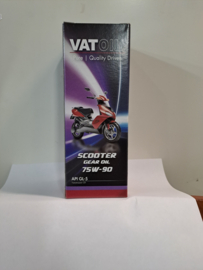 vat oil Scoogear 75W90 volsynthetische scooter olie 125ml fles vertandingsolie