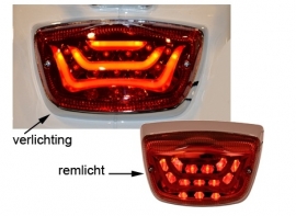 Vespa LX, S, LXV LED achterlicht rood Dmp