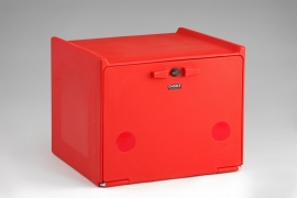 Pizzakoffer compleet geisoleerd 90 liter rood