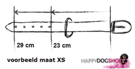 Hondenhalsband Vanille Maat XS (2 cm breed)