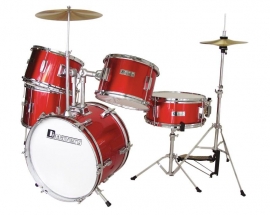 DIMAVERY JDS-305 Kids Drum Set, rood