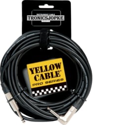 Yellow Cable - Jack - Gebogen Jack - 6  Meter