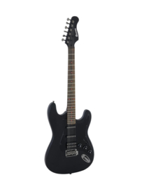 DIMAVERY ST-312 E-gitaar, zwart satijn