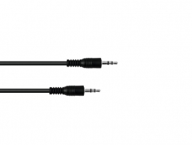 OMNITRONIC Jack kabel 3,5 stereo 1.5m bk