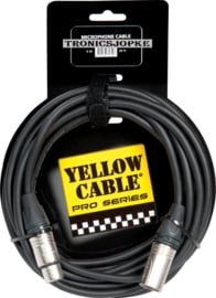 Yellow Cable - Neutrik -  Xlr male - Xlr female  - 6 meter