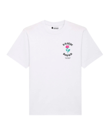 Old Habits Die Hard Heavy Weight T-shirt ( White/Magenta/Turqoise/Black)