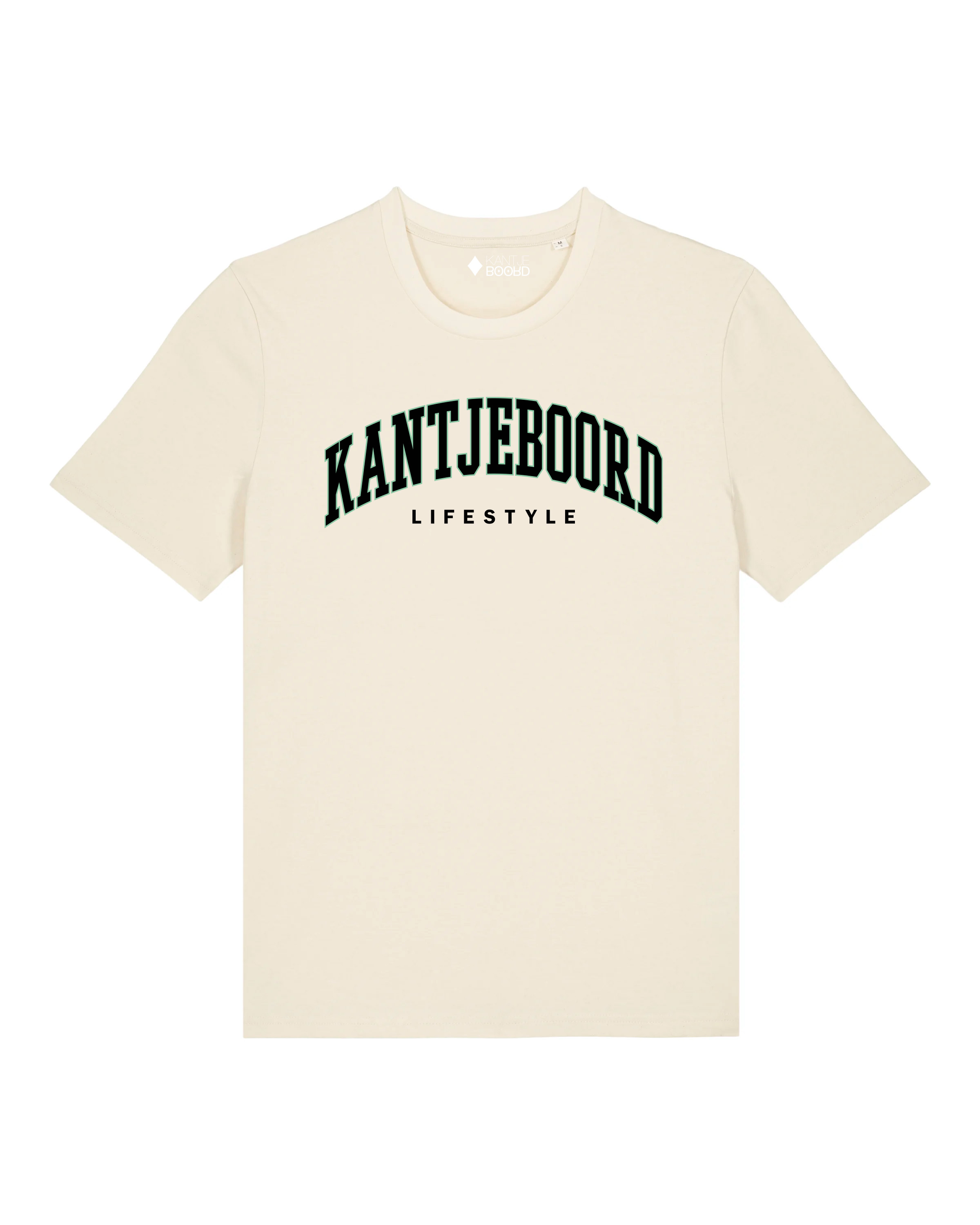 College Logo Medium Fit T-shirt (Mint/Black/Canvas)