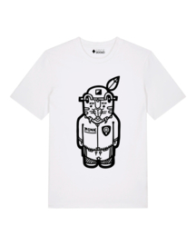 MrMonk Tiga Medium Fit T-shirt (White/Black)