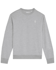 Shine On Medium Fit Sweatshirt (White/Heather Grey)