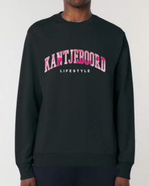 Kantjeboord 'Lifestyle University' Medium Fit Sweater - Black/Blossom Elite