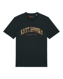 Kantjeboord 'Lifestyle University' Medium Fit T-Shirt - Black/Signal Red Elite