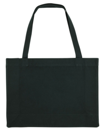 Script Logo Shopping Bag (White/Black)