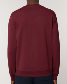 Shine On Medium Fit Sweatshirt (White/Burgundy)
