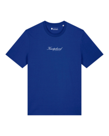 Kantjeboord Script Logo T-shirt (White/Blue)