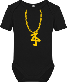 Stork Hanger Rompertje (Yellow Gold/Black)
