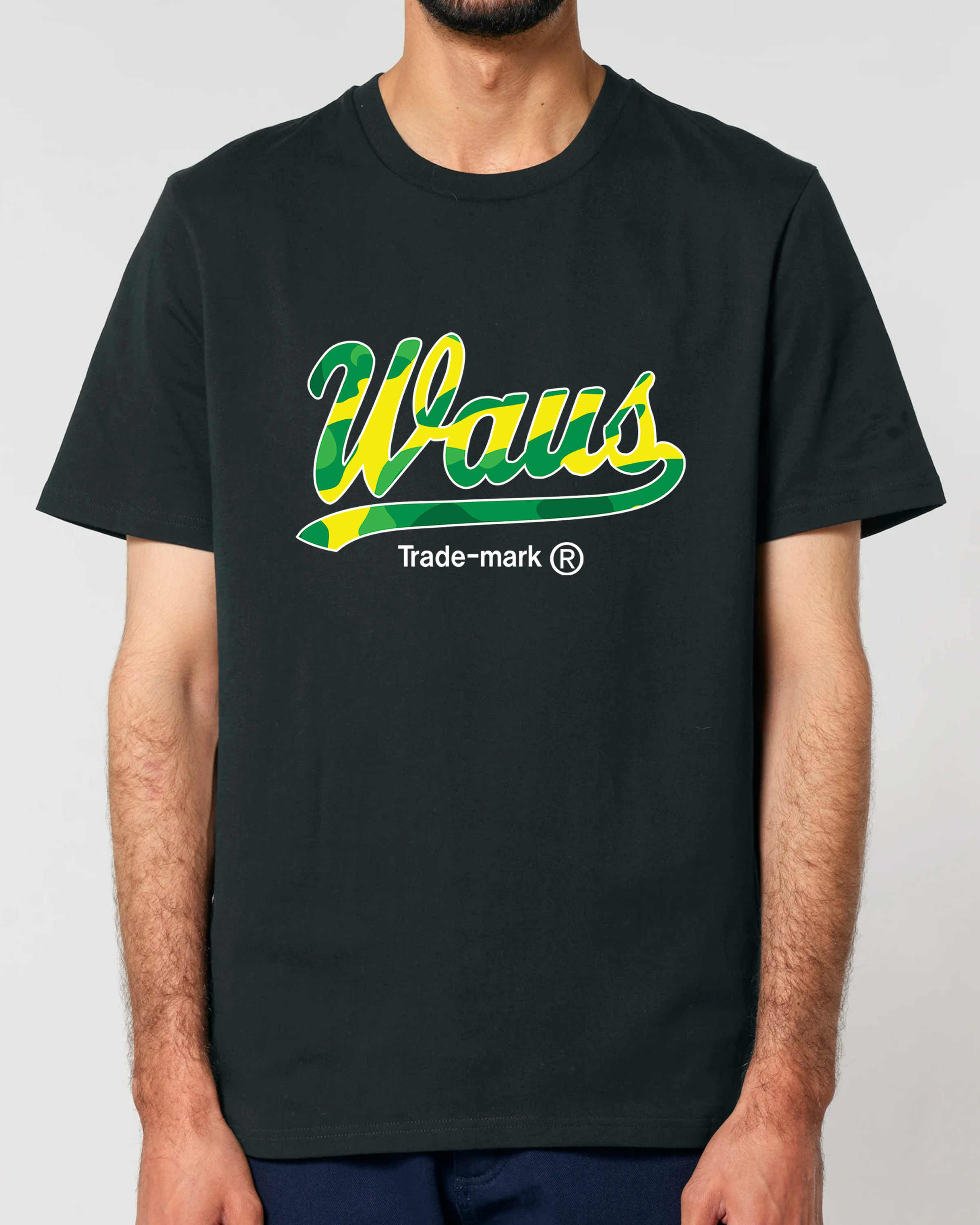 Camo Waus Medium Fit T-shirt (Black)