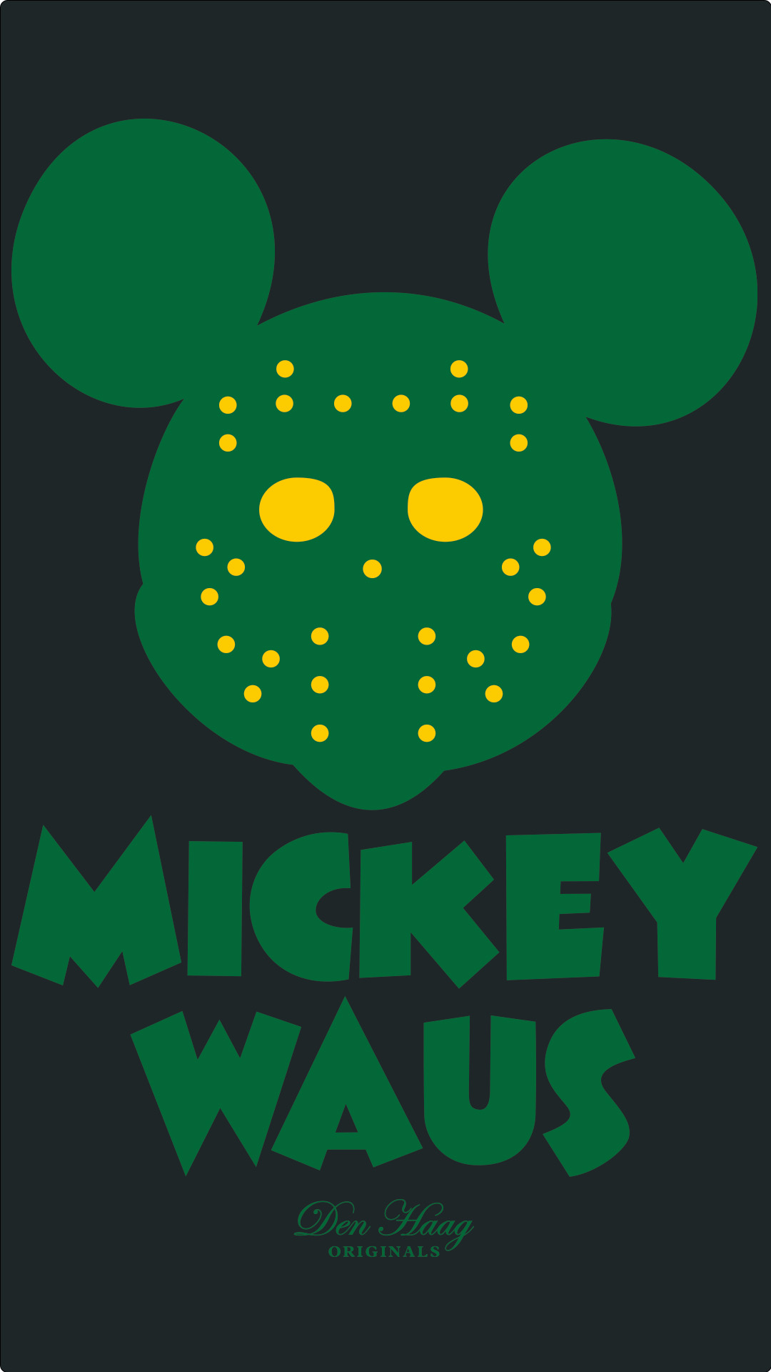 Mickey Waus Heavy Weight T-shirt (Yellow Gold/Geen/Black)