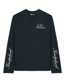 Kantjeboord Lifestyle 'High Roller Club' Medium Fit Long Sleeve T-shirt - Black/Magenta Roulette
