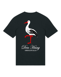 Original Stork Medium Fit T-shirt (White/Red/Black)