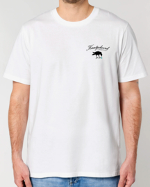 Gift Giving Medium Fit T-shirt (Black/Turqoise/White)