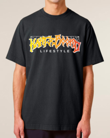Rock and Rule Heavy Weight T-shirt (On Fire/Vintage Black)
