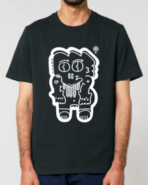 MrMonk Mogy Medium Fit T-shirt (White/Black)