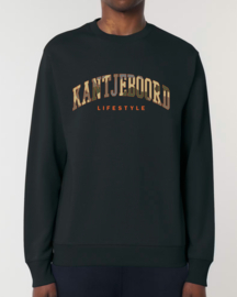 Kantjeboord 'Lifestyle University' Medium Fit Sweater - Black/Signal Red Elite