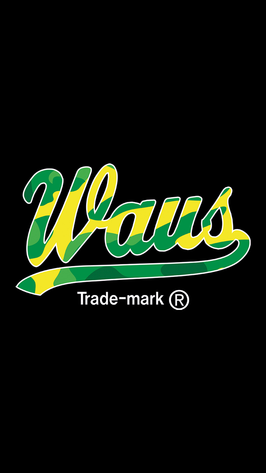 Camo Waus Medium Fit T-shirt (Black)