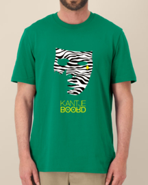 Kantjeboord Lifestyle ‘Zebra Mask’ Medium Fit T-Shirt - Green/Yellow Accent