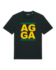 Agga Bars Medium Fit T-shirt (Yellow Gold/Green/Black)