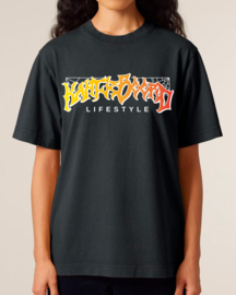 Rock and Rule Heavy Weight T-shirt (On Fire/Vintage Black)
