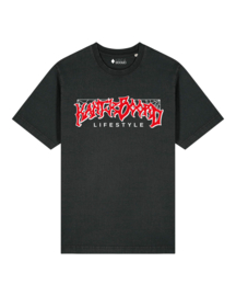 Rock and Rule Heavy Weight T-shirt (White/Red/Vintage Black)