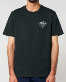 Kantjeboord Lifestyle 'Last Night A DJ Saved My Life' Medium Fit T-shirt - Black/White