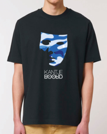 Kantjeboord Lifestyle ‘Camouflage Mask’ Heavyweight Oversized T-Shirt - Black/Azur Elite