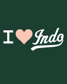 I Love Indo Regular Fit T-shirt (Bottle Green)