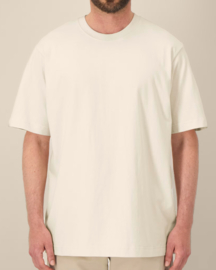 Kantjeboord Lifestyle ‘Horen, Zien & Verbinden’ Heavyweight Oversized T-Shirt - Canvas Cream / French Navy