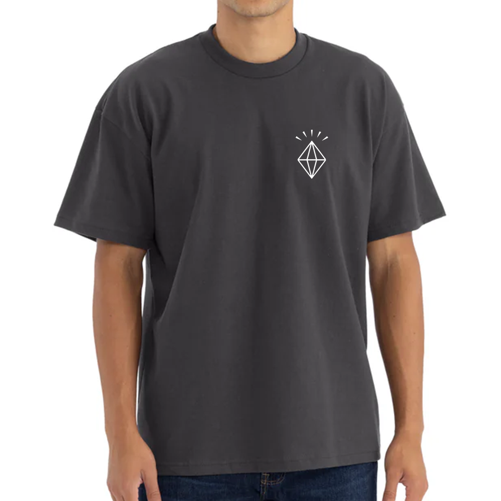 Shine On Heavyweight T-shirt (White/Graphite)